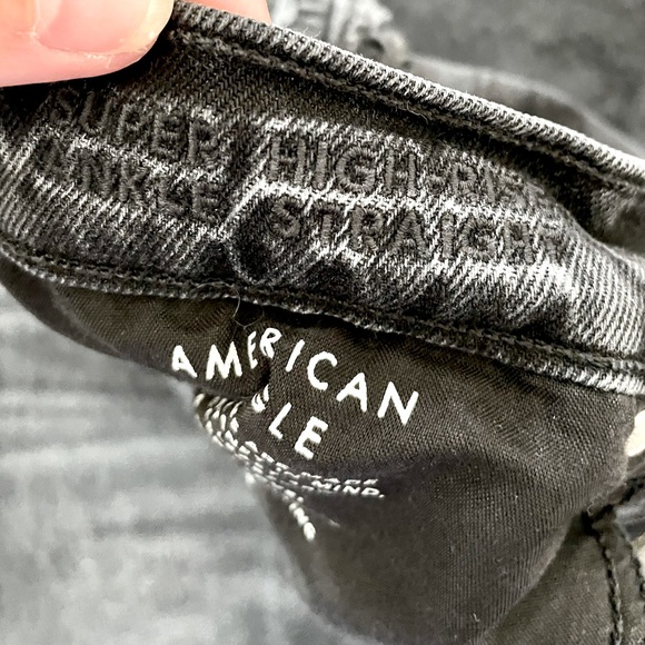 SOLD on Depop - AE High Rise Straight Leg Jeans - Picture 6 of 6